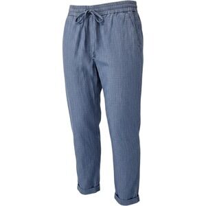 J.Crew Women's Cotton Cropped Pants Elastic Drawstring Waist Size 4 Coastal Chic